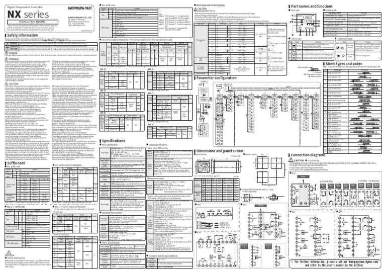 Hanyoung Nux NX4 Manual Overview | PDF | Relay | Electrical Components