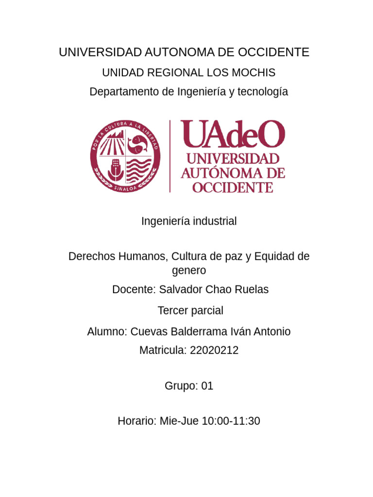 Derechos Humanos y Equidad de Género en México | PDF | Estudios de ...