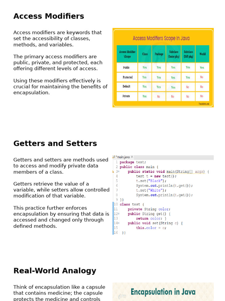 Understanding Access Modifiers in OOP | PDF