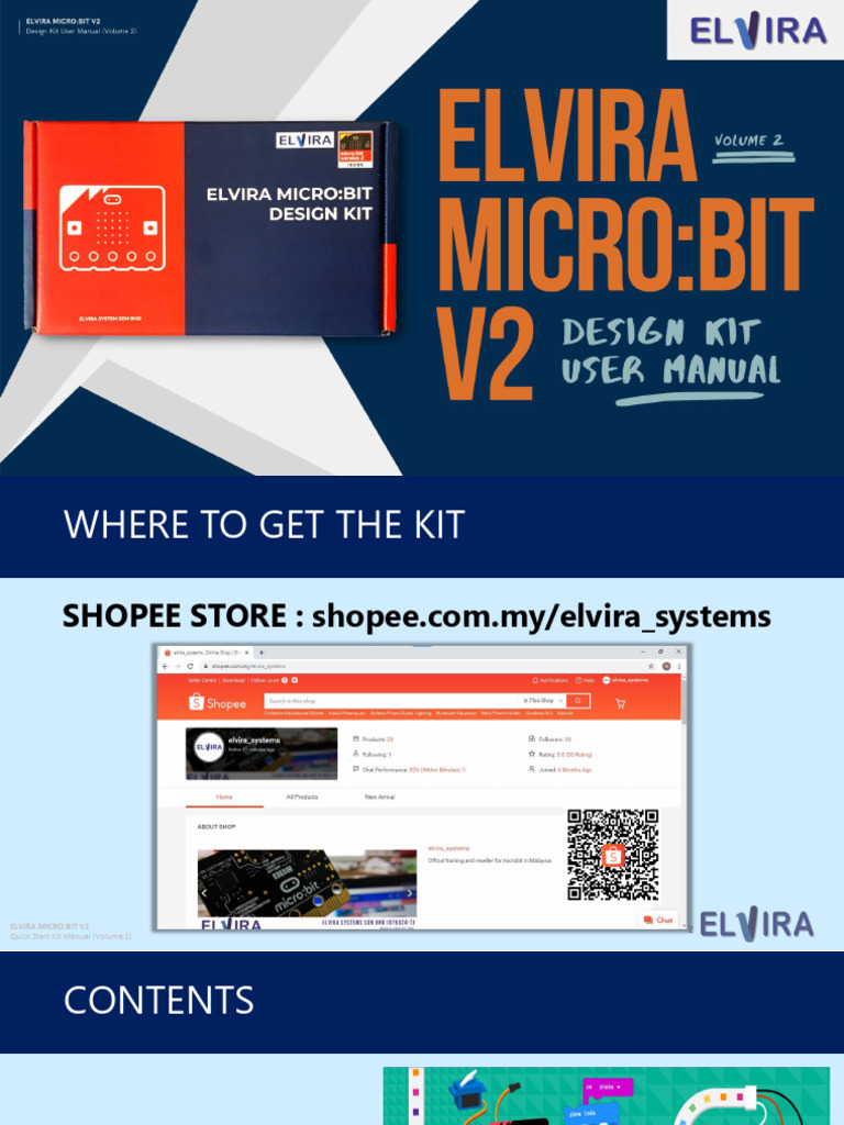 ENG. VOL2 Elvira Microbit Design Kit User Manual | PDF | Infrared ...
