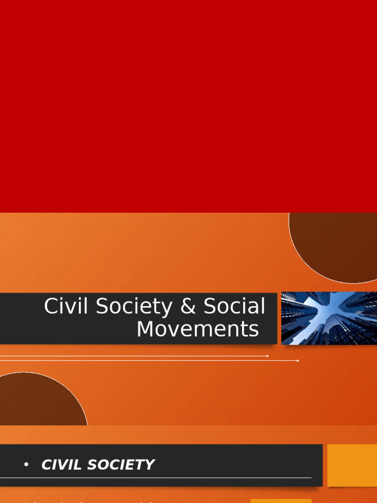 Understanding Civil Society & Social Movements | PDF | Non Governmental ...