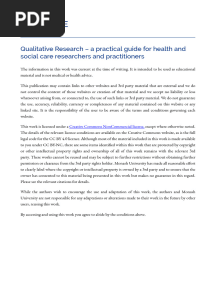 Qualitative Research – a Practical Guide for Health and Social Care Researchers and Practitioners 1710216593