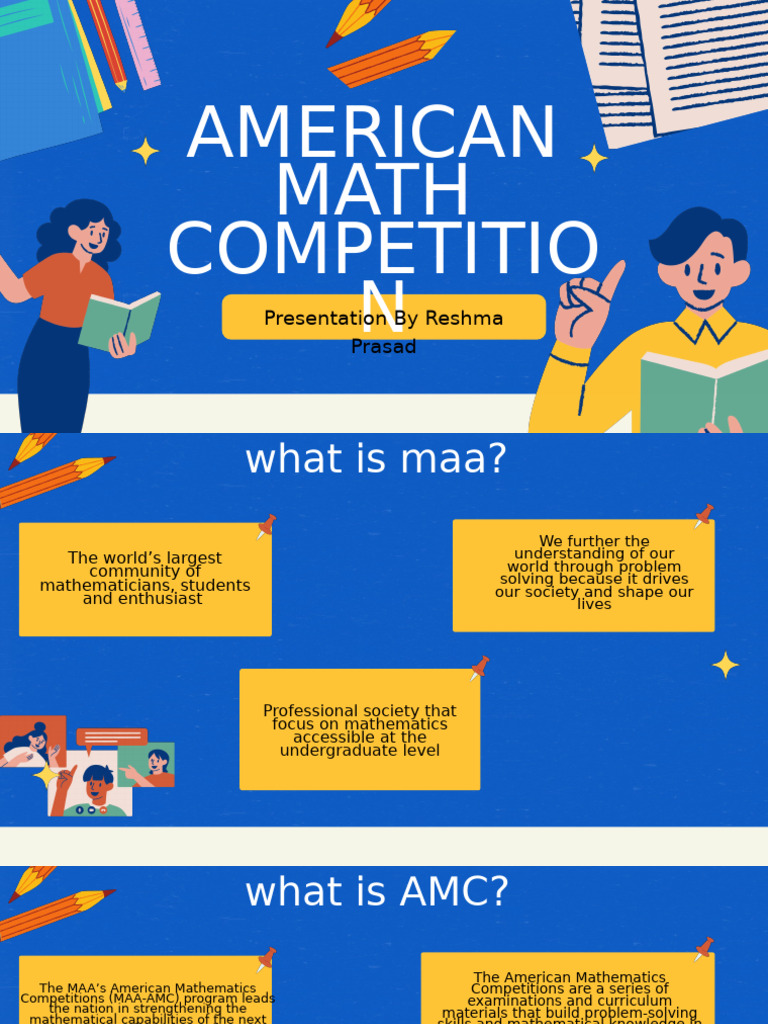Amc Ppt for Indian Schools (1) | PDF | Science Education | Mathematics
