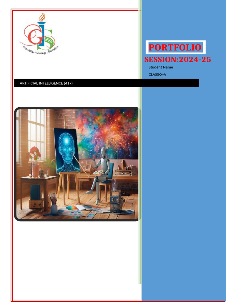 AI Cover Page Portfolio | PDF