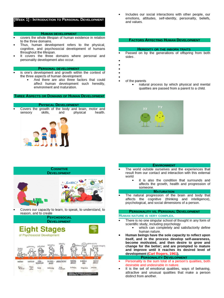 Introduction to Personal Development | PDF | Adolescence | Thought