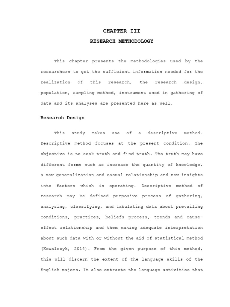 CHAPTER 3 | PDF | Sampling (Statistics) | Survey Methodology