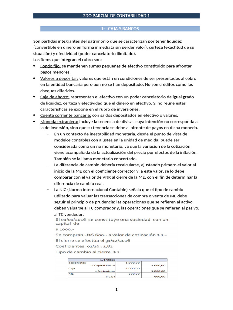 2do Parcial Contabilidad 1 | PDF | Contabilidad | Compartir (Finanzas)