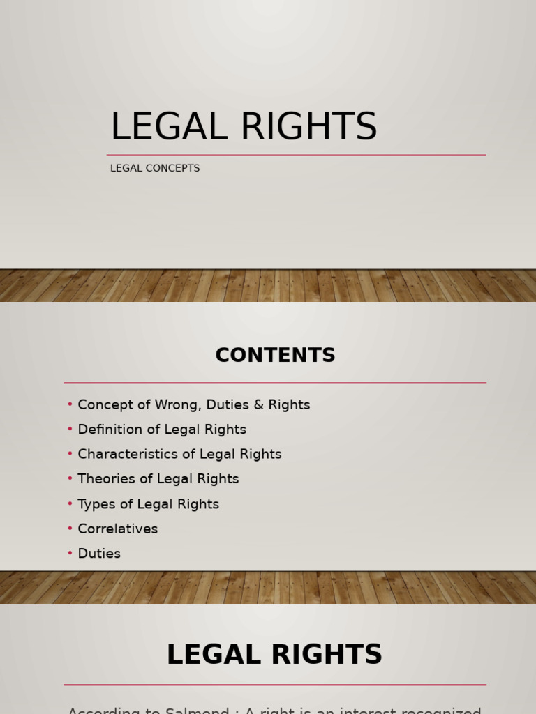 Legal rights | PDF | Rights | Equity (Law)
