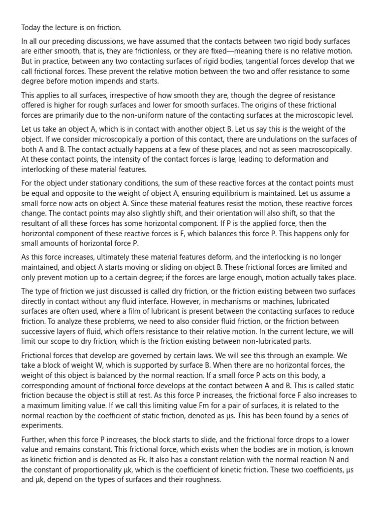 15 Wedge Pdf Friction Force