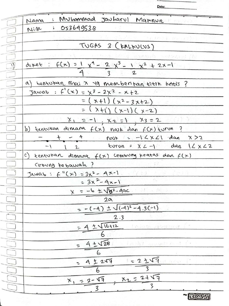 Tugas 3 Kalkulus Pdf