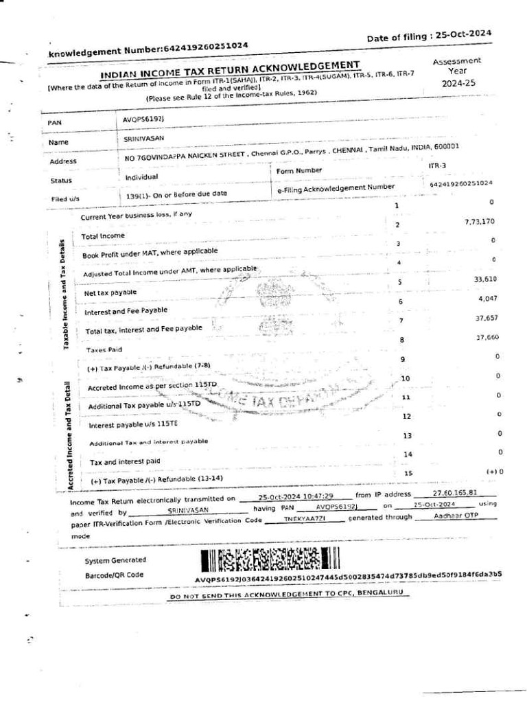 ITR AY 24-25 - 11zon | PDF