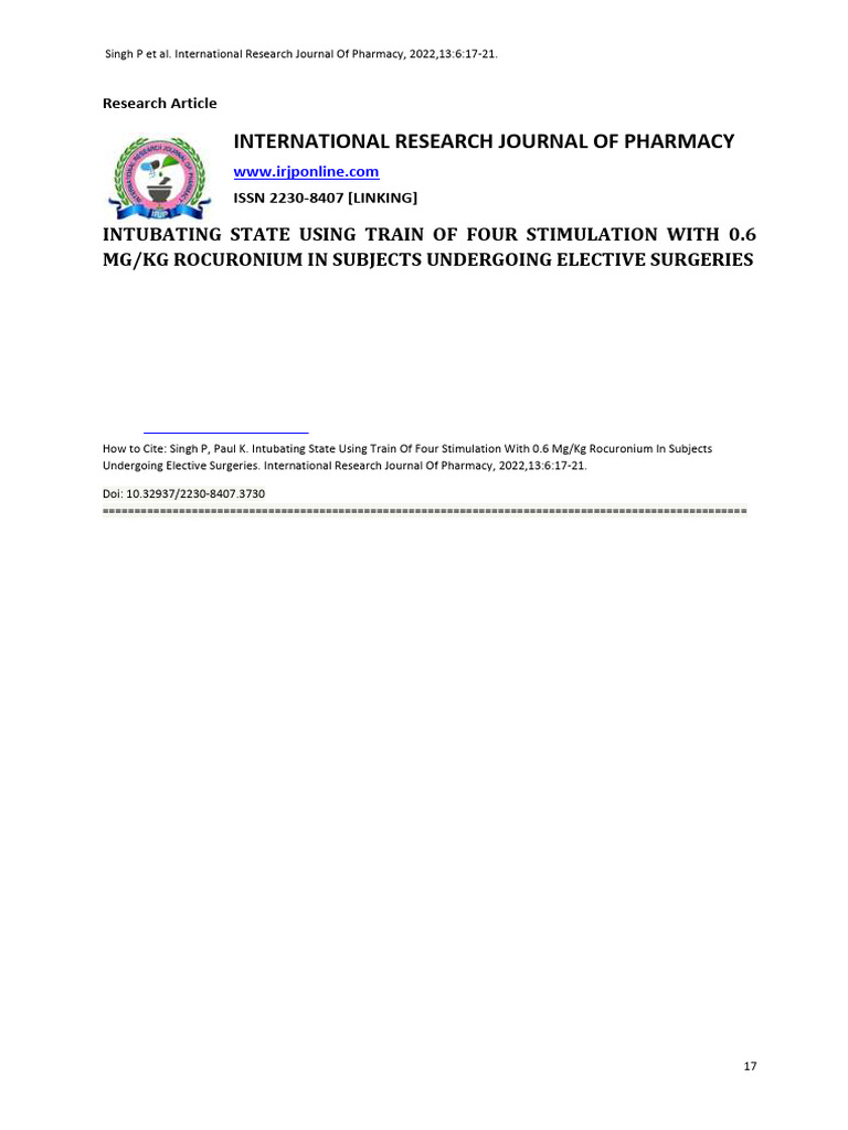 IRJP JUNE 22 ANAESTHESIA6 ARIF Intubating+State+Using+Train+of+Four ...