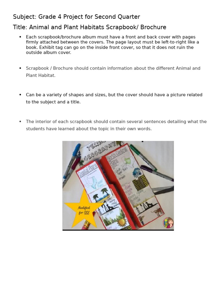 Project for Grade 4 | PDF