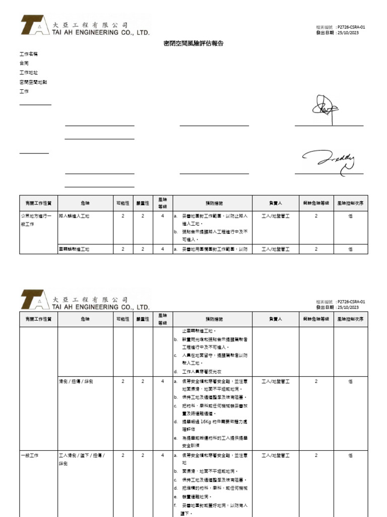 P2726 Risk Assessment (CS) CSRA-01 Rev. 0.2 (Reply Comment) | PDF