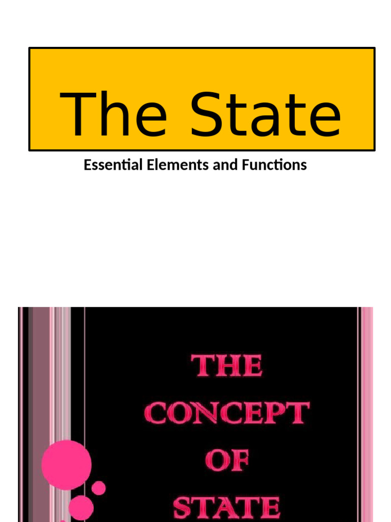 The Concept of State | PDF | State (Polity) | Sovereignty
