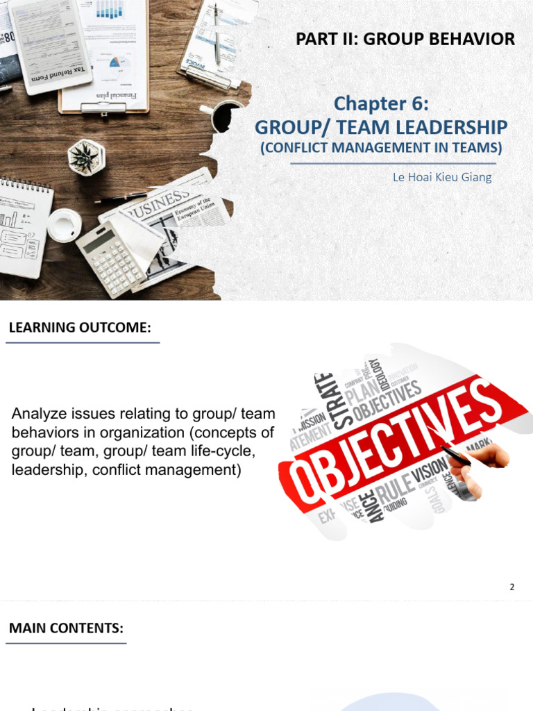 Chapter 6.2 - Conflict and Collaboration in Teams | PDF | Communication ...