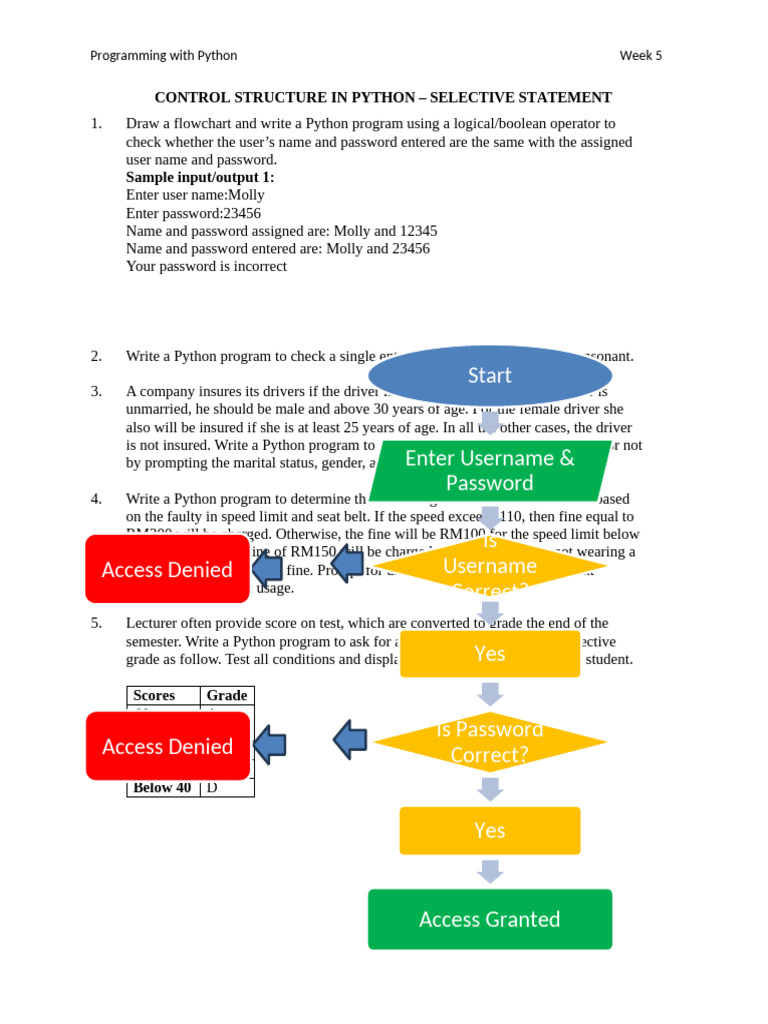 Week 5 - Control Structure-Selective | PDF | Computing