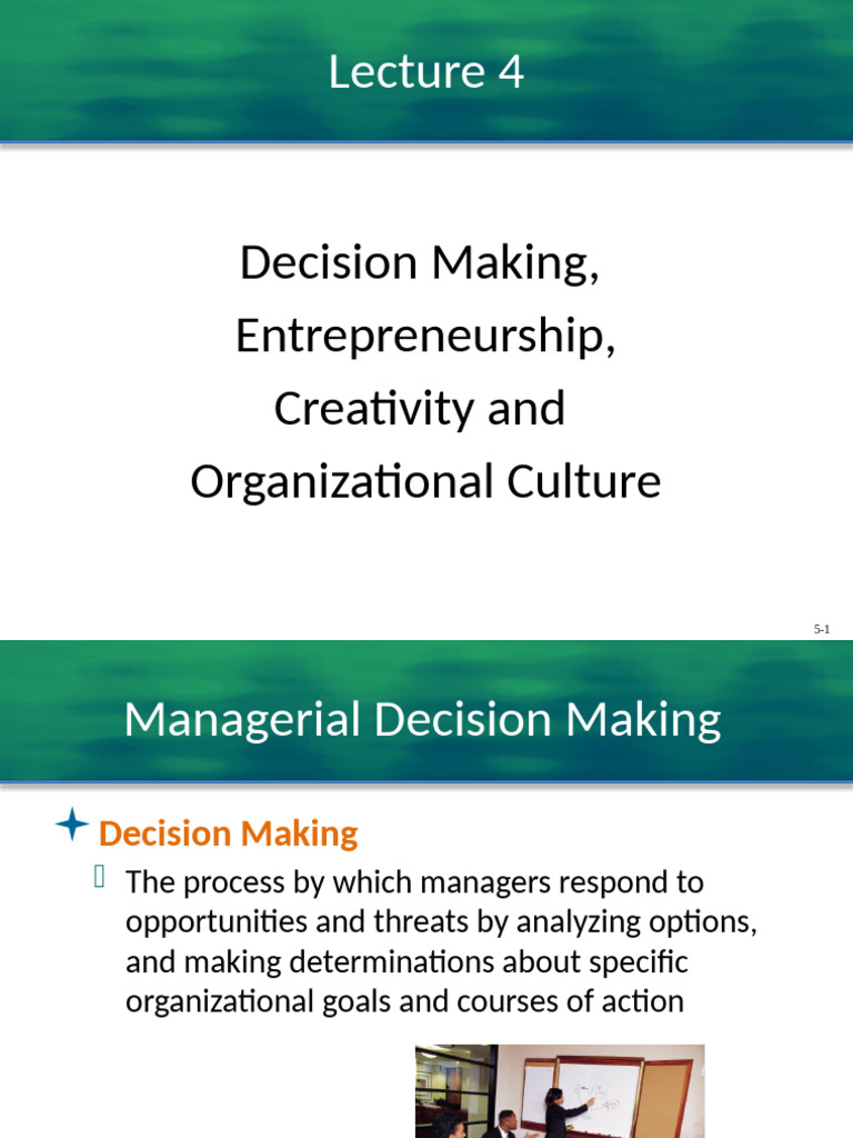 decision_making | PDF | Organizational Culture | Decision Making