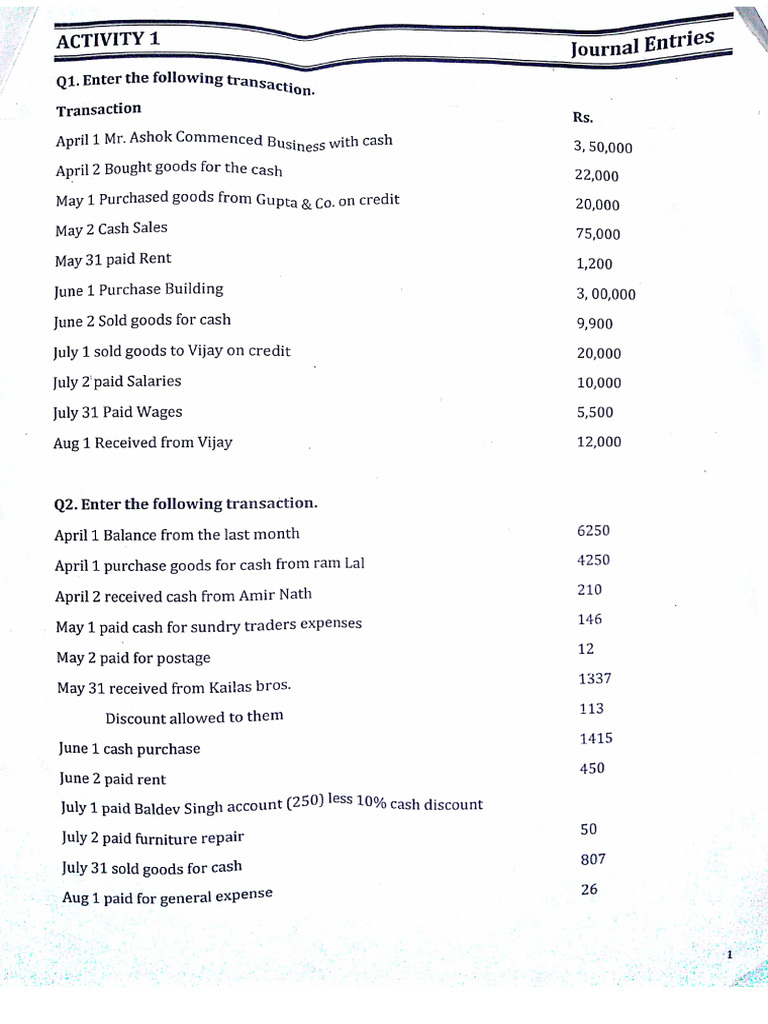 Tally - ERP 9 Assignment Workbook | PDF