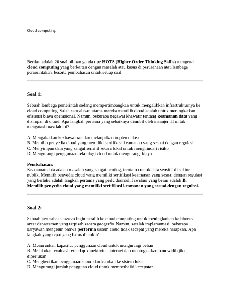 Cloud Computing | PDF