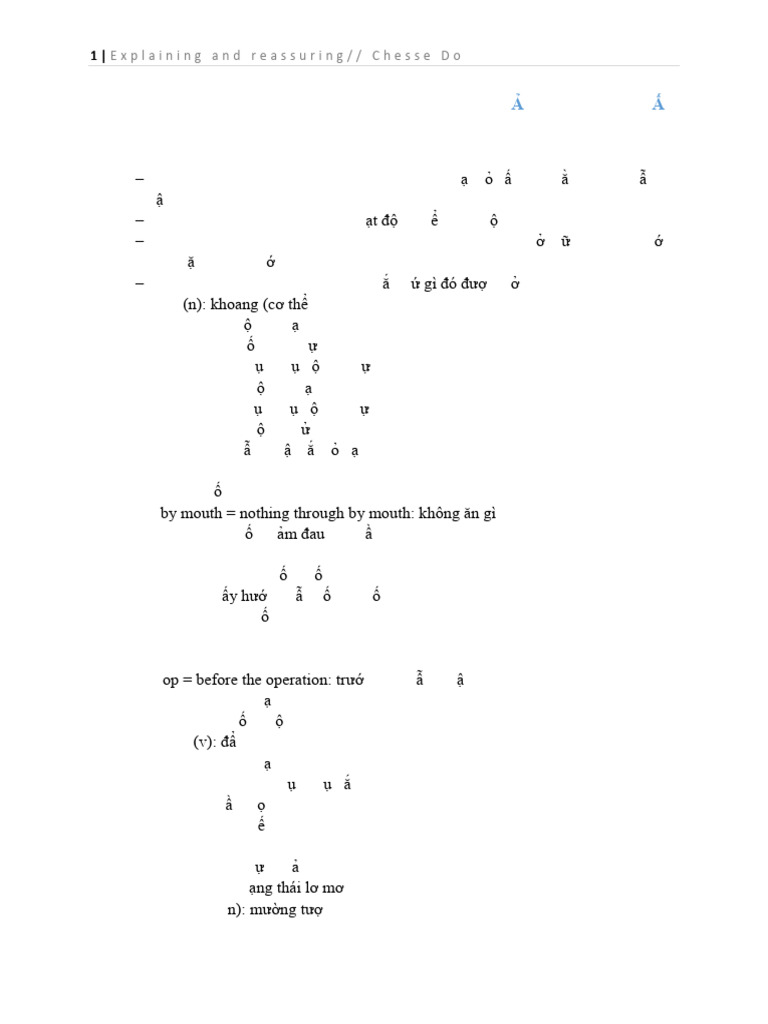 Unit 4 Exxpaining and Reassuring | PDF
