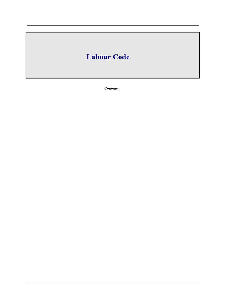 Code du travail sénégalais 1997 | PDF | Travail | Droit privé