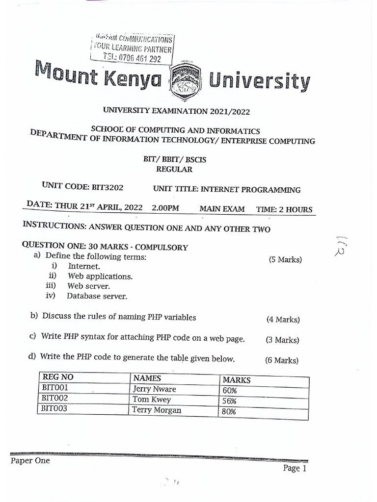 Internet Programming | PDF