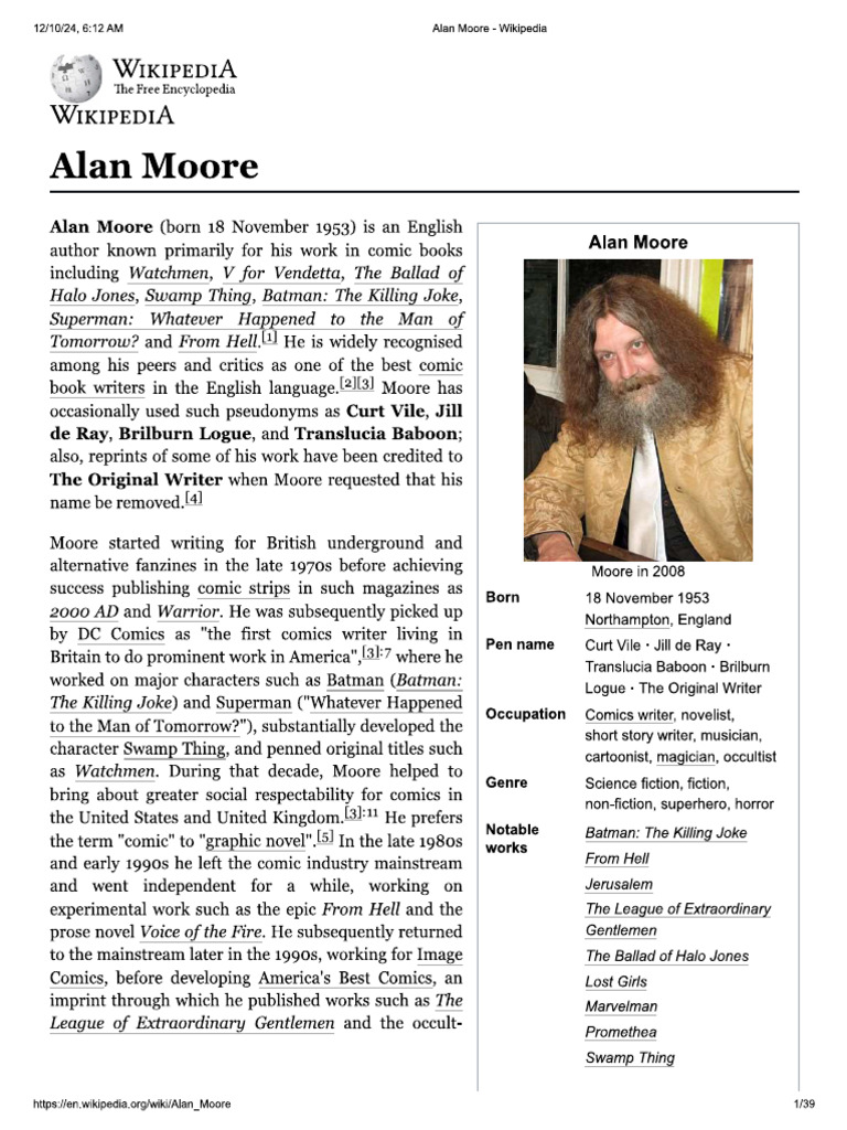 Alan Moore | PDF