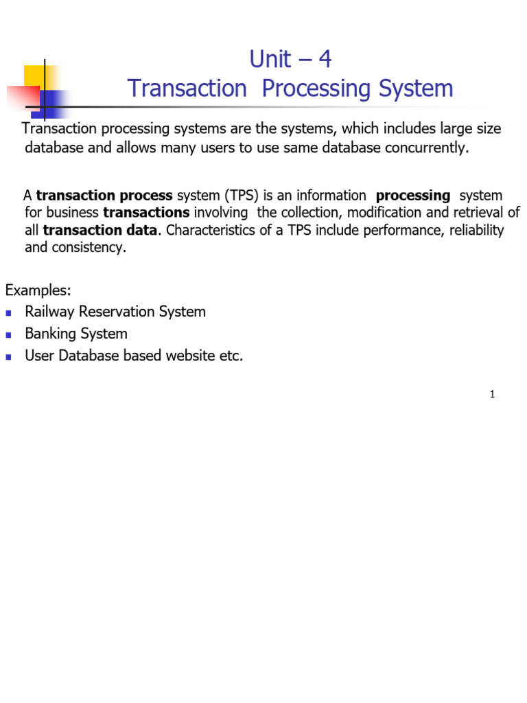 Understanding Transaction Processing Systems | PDF | Acid | Database ...