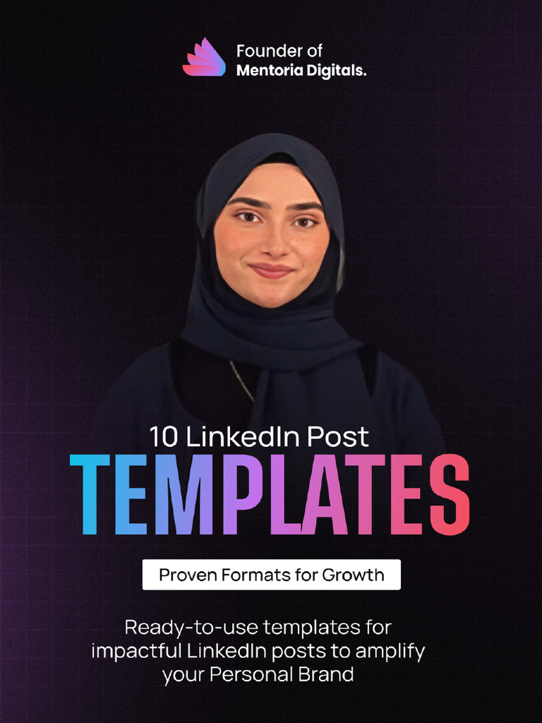 10 Linkedin Post Templates Mentoria Digitals | PDF