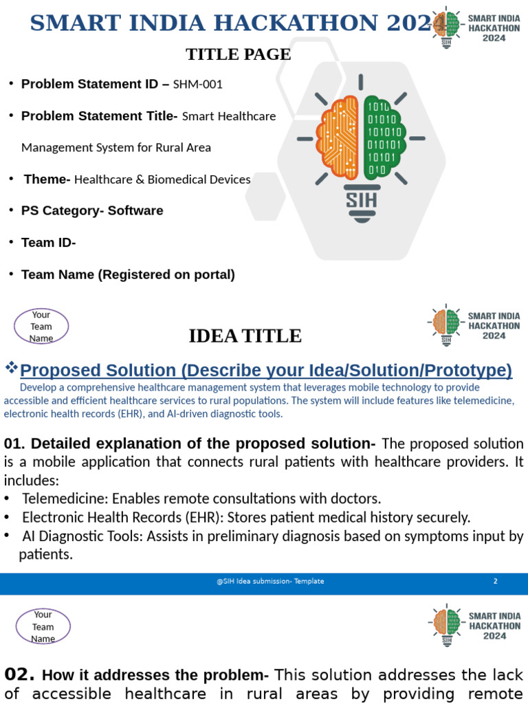 Smart Healthcare System for Rural Areas | PDF | Electronic Health ...