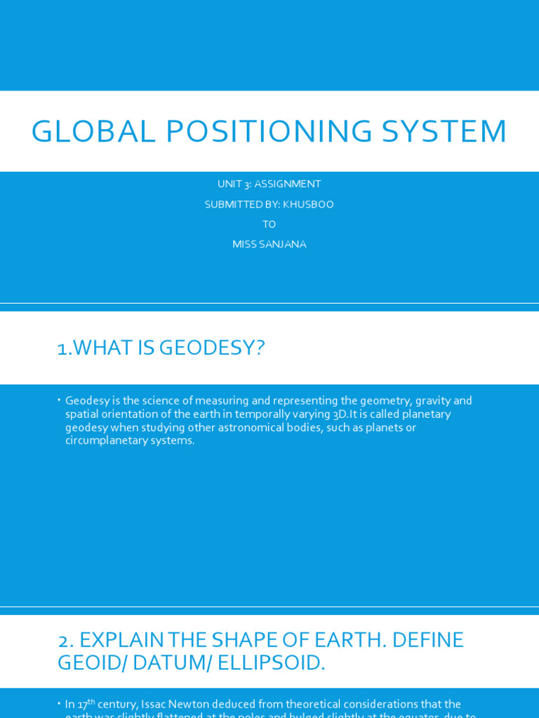 Understanding Geodesy and Map Projections | PDF | Geodesy | Latitude