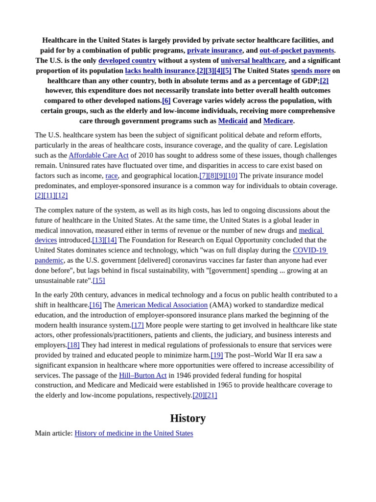 US_healthcare | PDF | Health Insurance Coverage In The United States ...