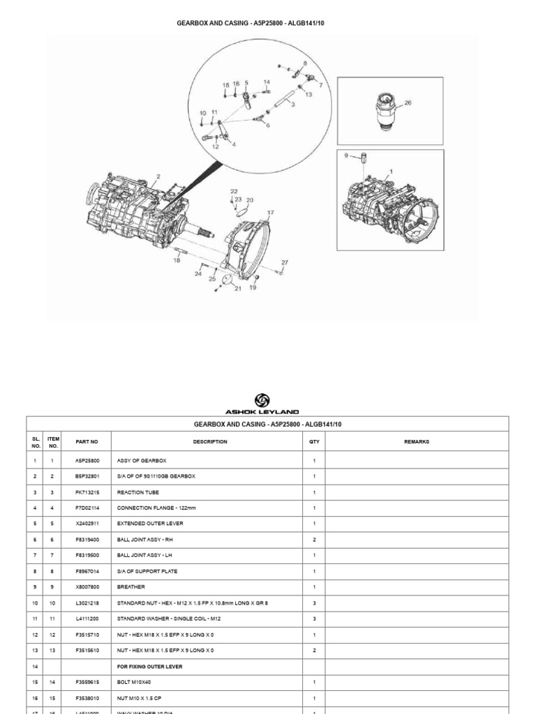 Algb141-10 9 Speed ZF | PDF | Screw | Manual Transmission