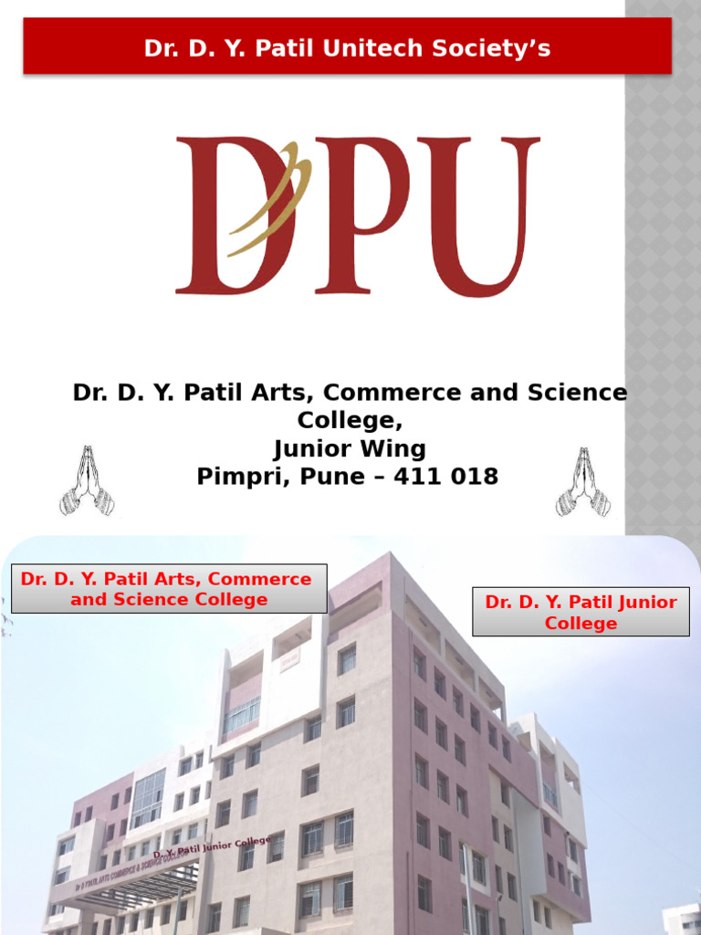 Dr D Y Patil Unitech Society S Pdf