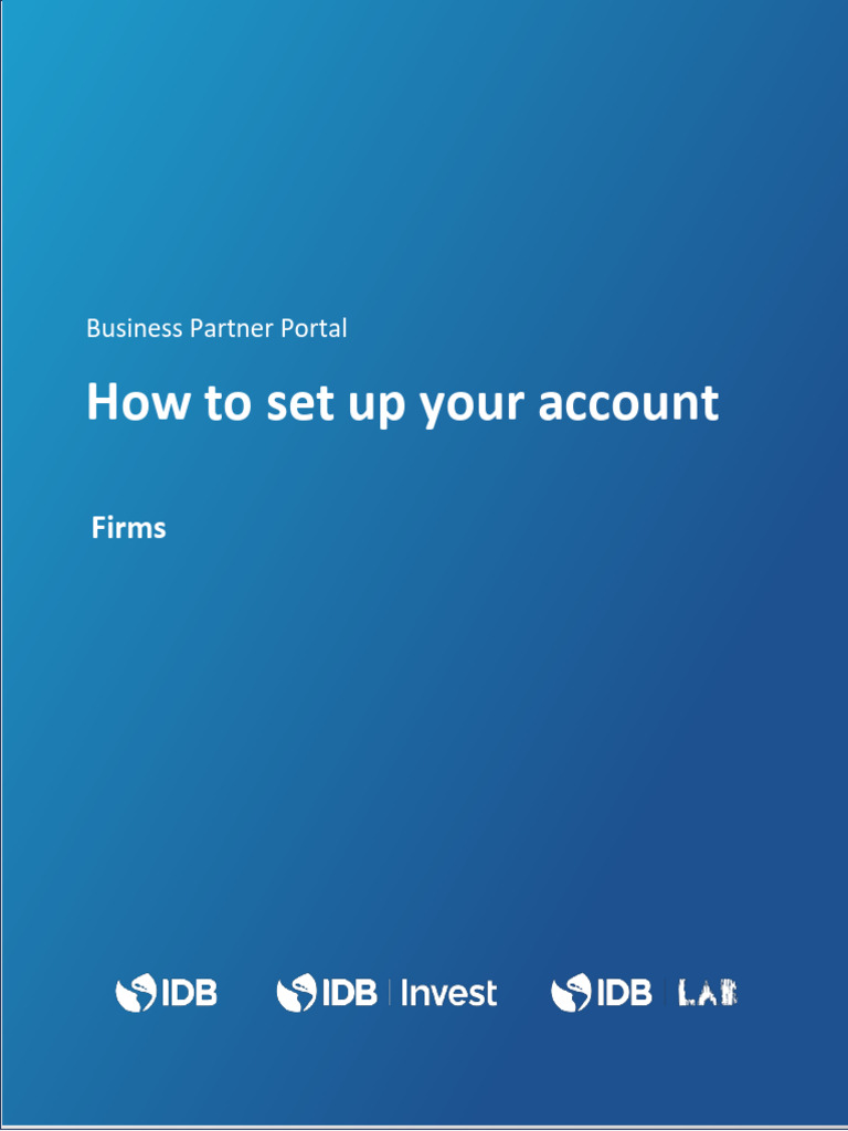 Setting Up Your Business Partner Account | PDF | Login | World Wide Web