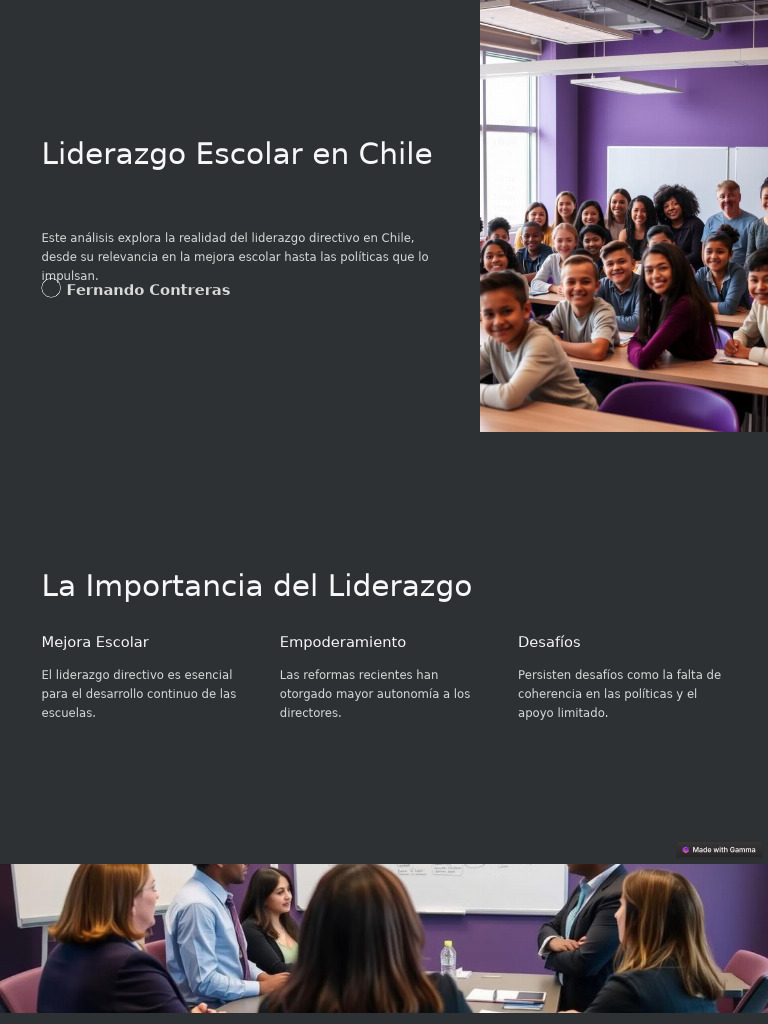 Liderazgo Escolar en Chile | PDF | Liderazgo | Chile