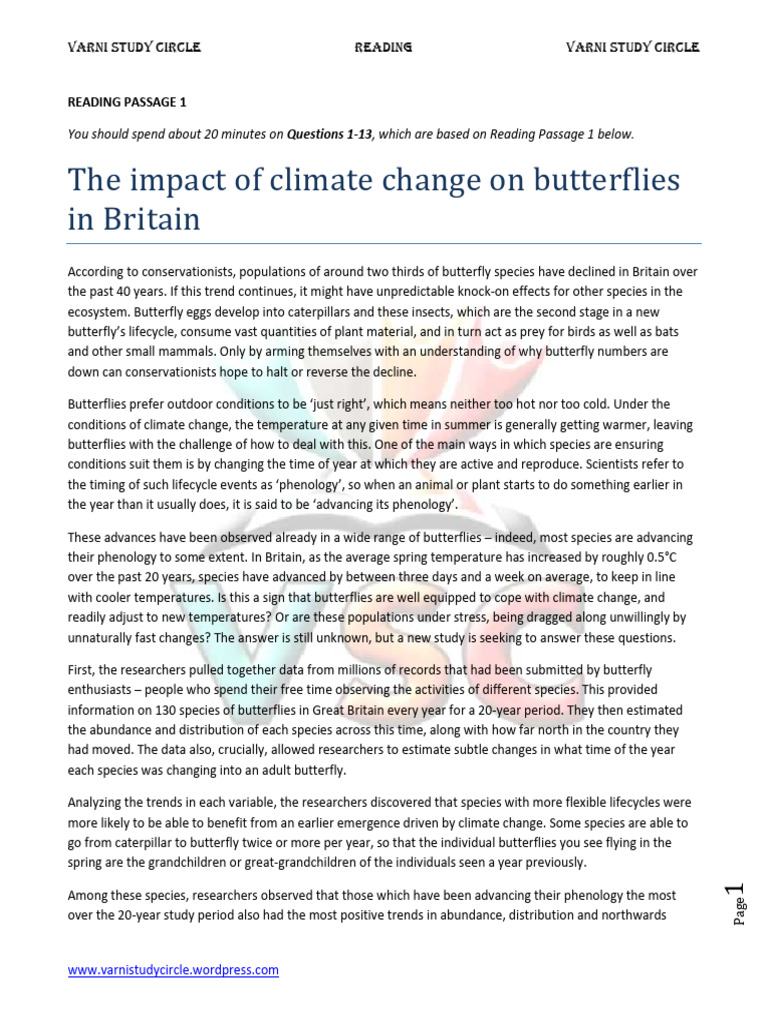 Climate Change Effects on UK Butterflies | PDF | Hydrothermal Vent | Seabed