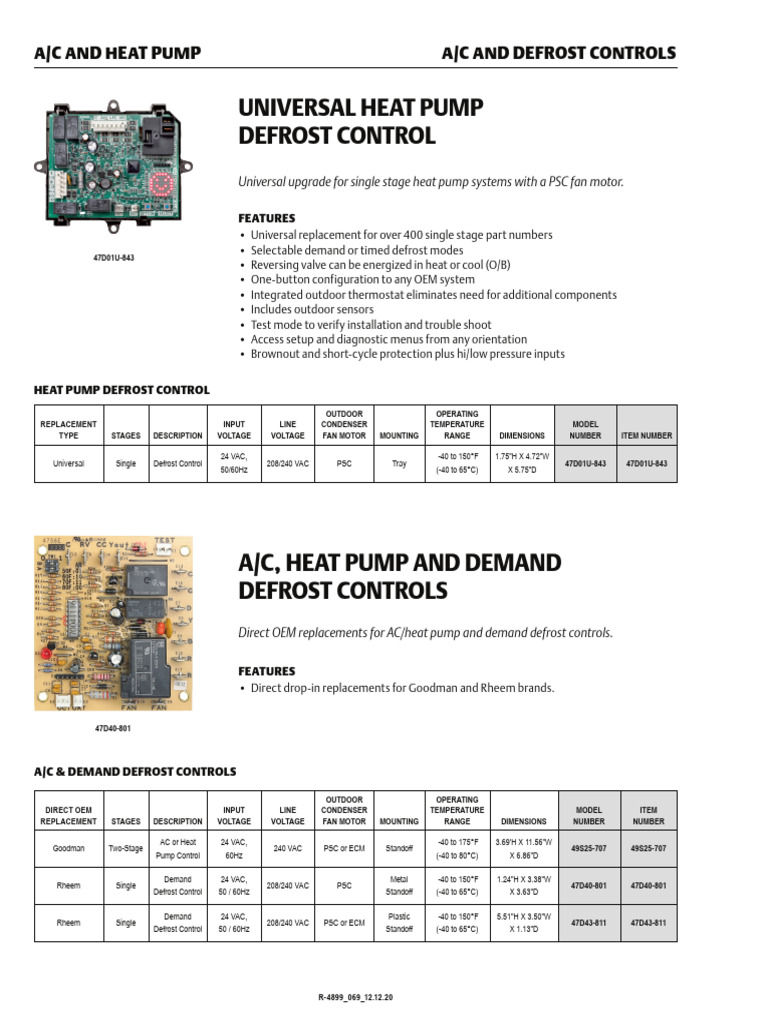 Universal Heat Pump Defrost Control | PDF | Alternating Current | Air ...