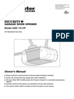Garage Door Opener Model 3265 1/2 HP: Owner's Manual