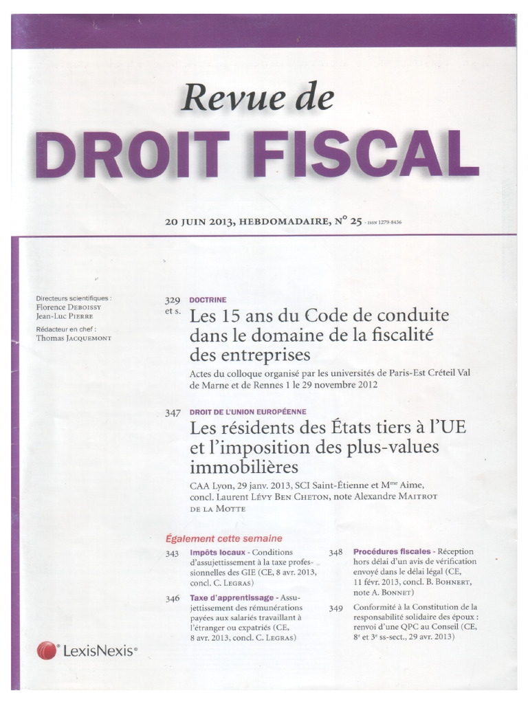 Vers Un Systeme Fiscal Standard Toward A | PDF