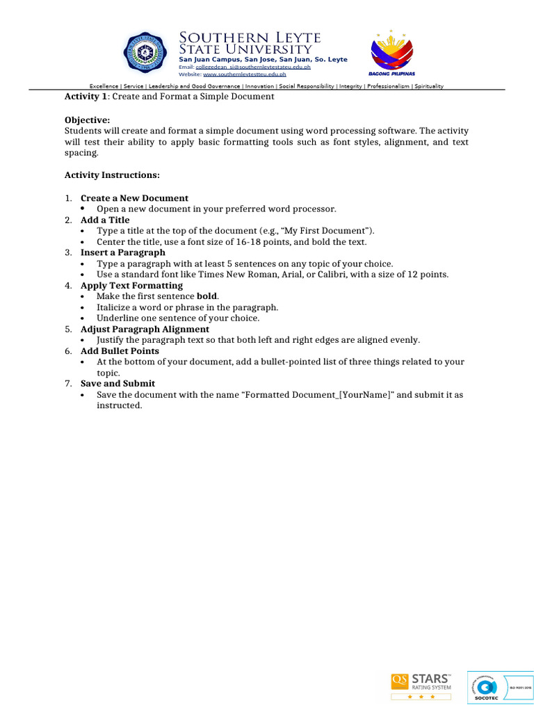 Activity 1 5 | PDF | Microsoft Word | Page Layout