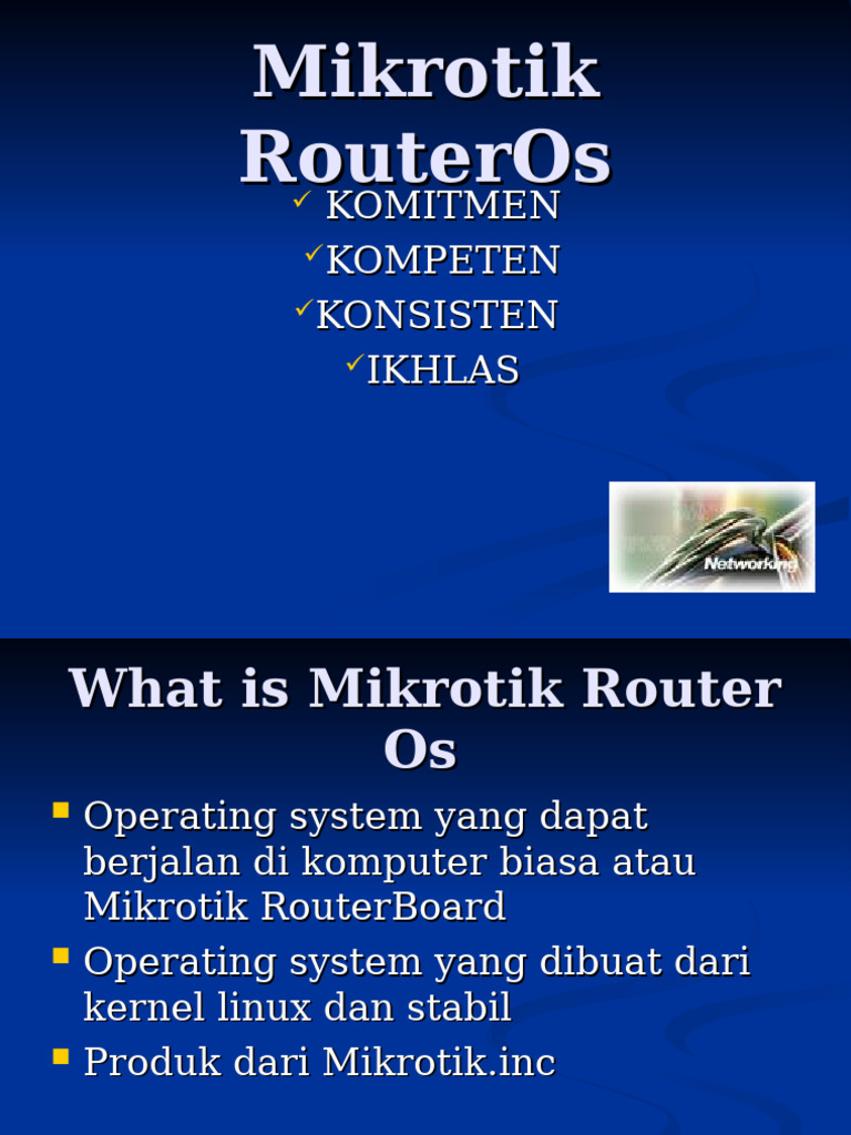 Pengenalan dan Instalasi Mikrotik RouterOS | PDF