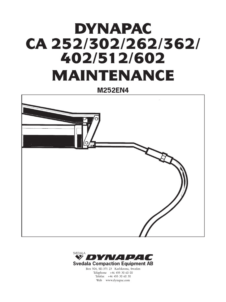 Dynapac Vibratory Roller Maintenance Guide | PDF | Bearing (Mechanical ...