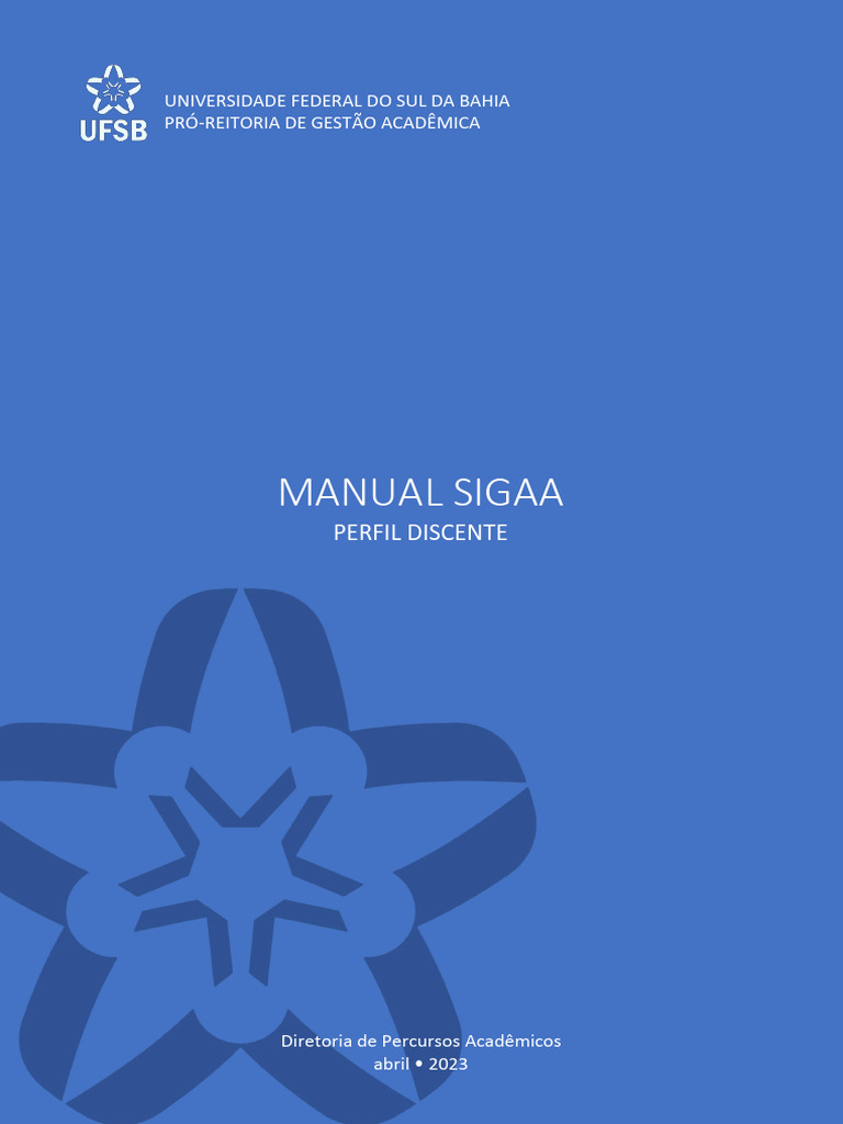 Manual do SIGAA para Estudantes UFSB | PDF