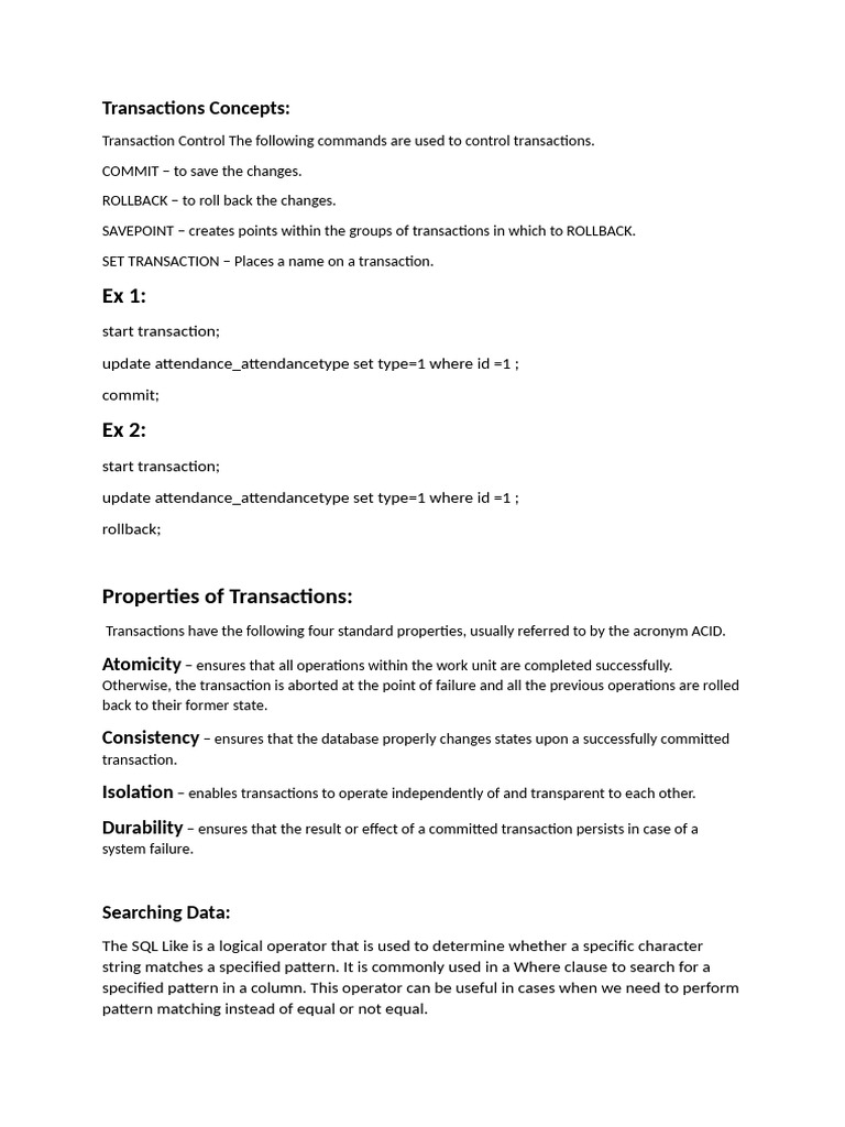 Transactions Concepts | PDF | Database Transaction | Computer Programming