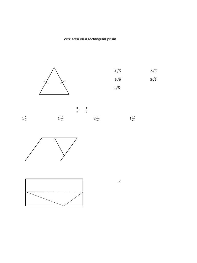 Area of Shaded Region in Triangle | PDF | Area | Elementary Geometry