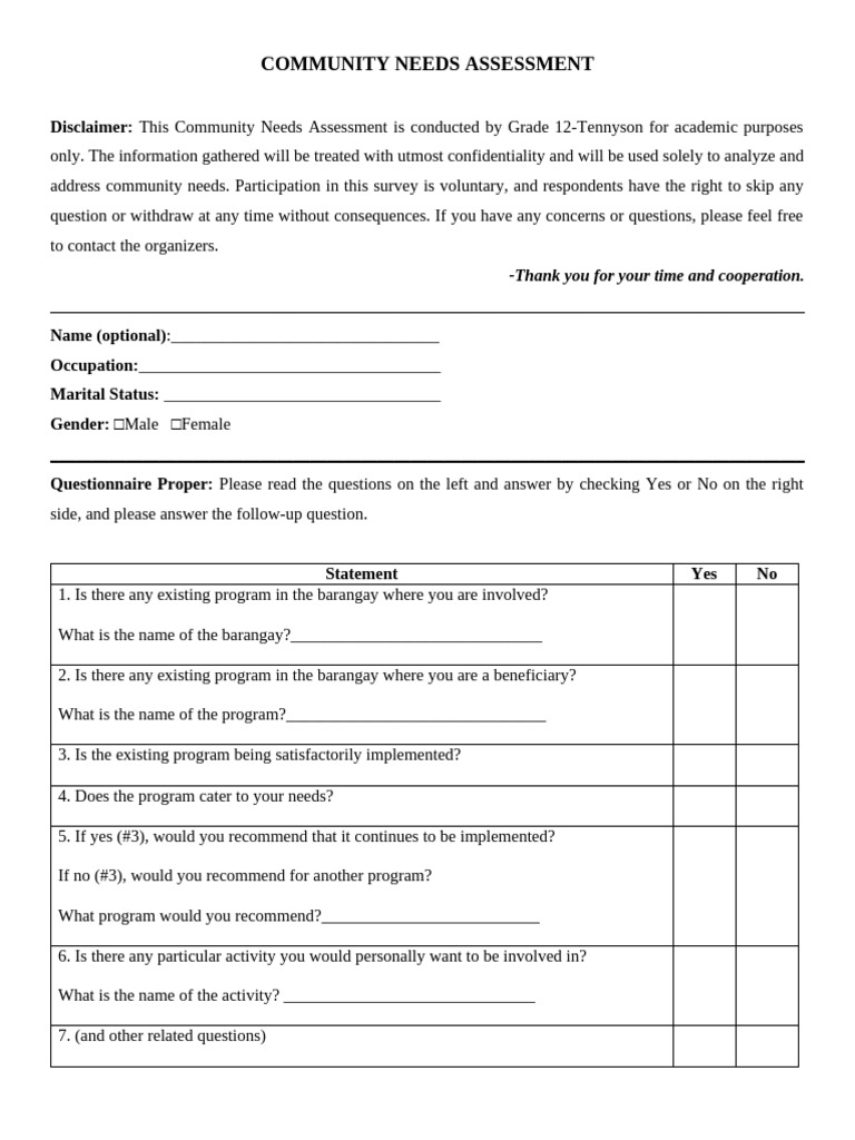 Community Action Plan | PDF
