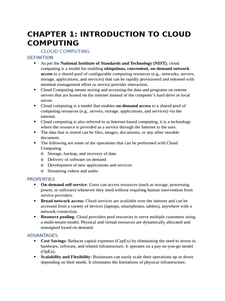 Introduction to Cloud Computing Basics | PDF | Cloud Computing | Web ...