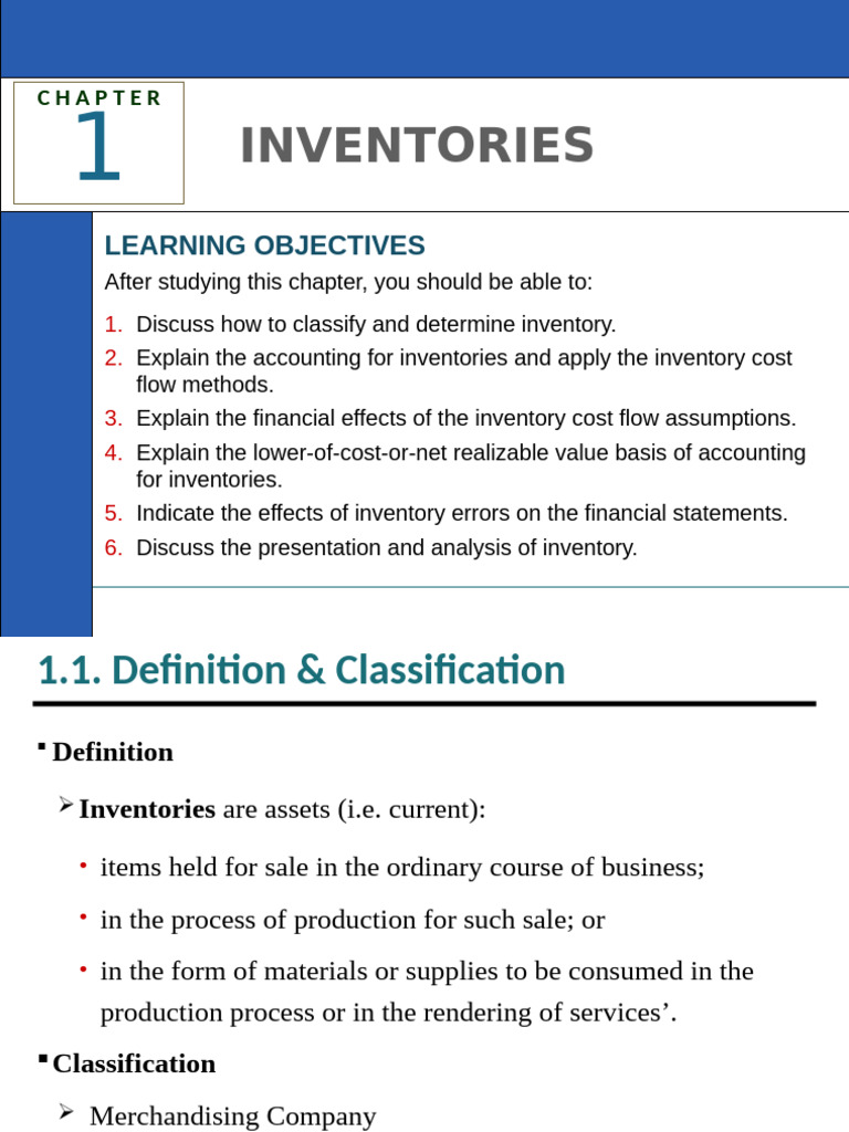 Ch-1 AcFn2012 - Inventories | PDF | Cost Of Goods Sold | Inventory